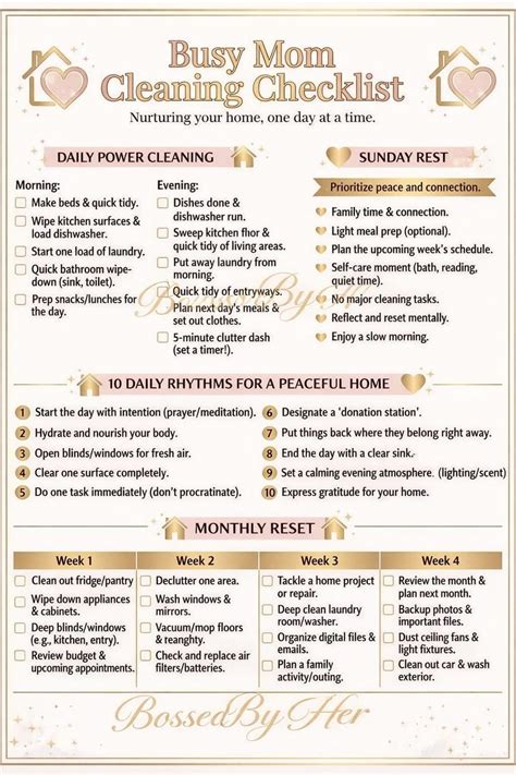 Get Stuff Done: A Checklist Planner For Busy Moms