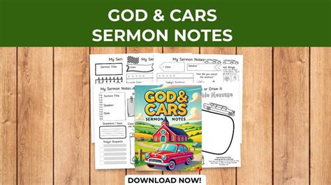 God & Cars Sermon Notes