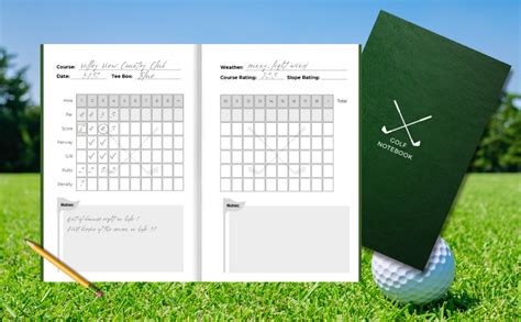 Golf Notebook: Scorecard and Match Notebook