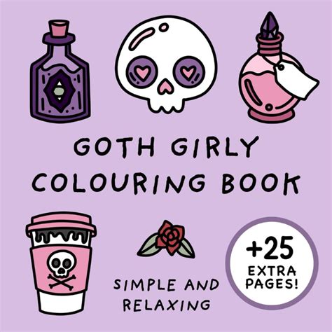 Goth Girly Colouring Book