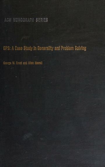 Gps a Case Study in Generality & Problem