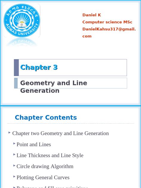 Graphics and Geometry 3 With Computer Graphics