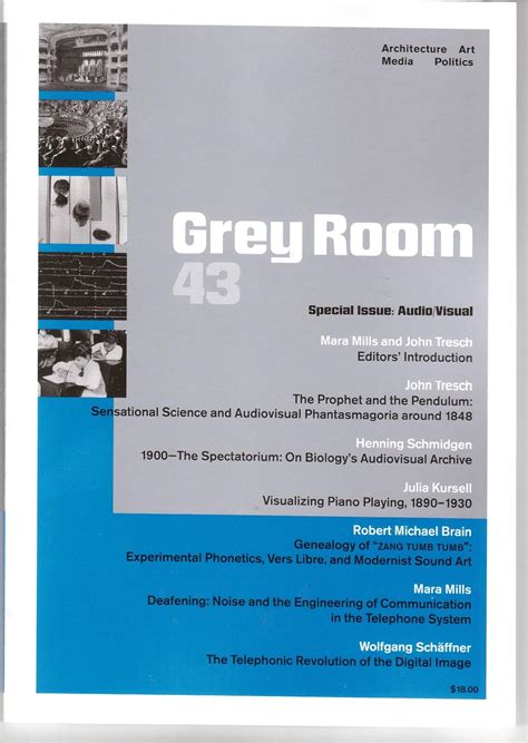 Grey Room 43 Spring 2011 (Special Issue Audio Visual)