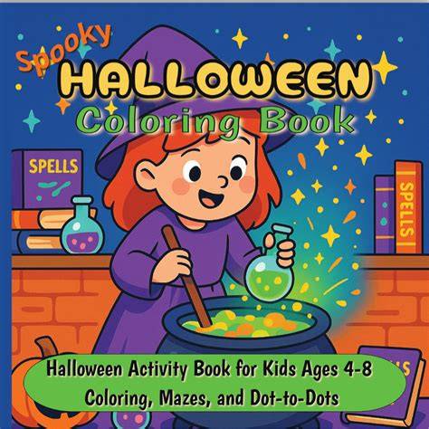 HALLOWEEN COLORING AND ACTIVITY BOOK for KIDS