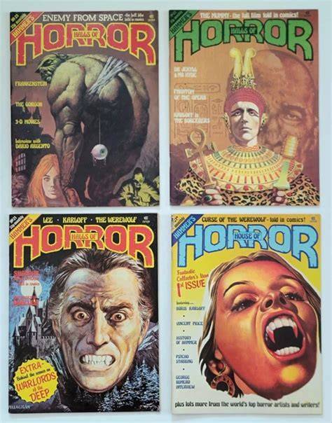 HALLS OF HORROR #26,27,28 Magazine COMBO