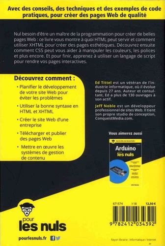 HTML, XHTML et CSS Pour les Nuls (French Edition)