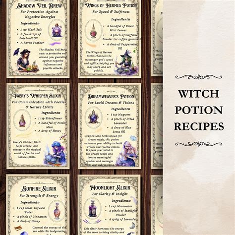 Halloween Witch Potion Fall Recipe Book