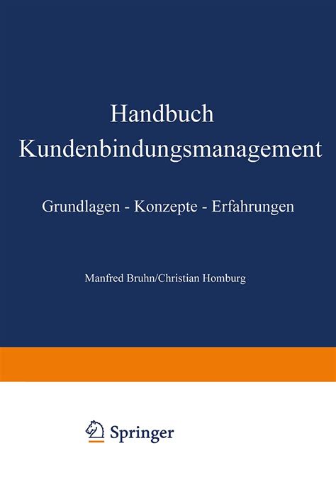 Handbuch Kundenbindungsmanagement