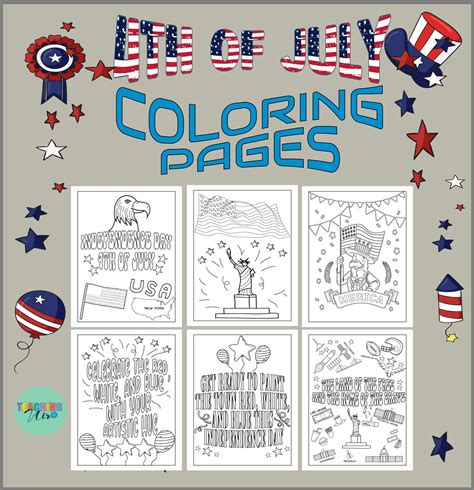 Happy 4th of July Coloring Book