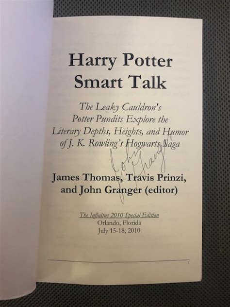 Harry Potter Smart Talk
