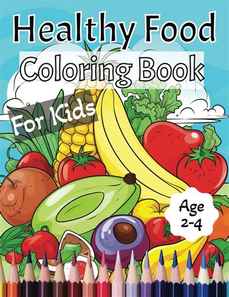 Healthy Eating Colouring book