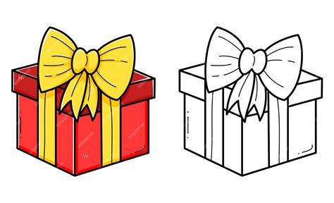 Heart Gift Box Coloring Book