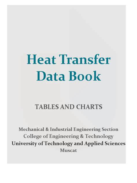 Heat Transfer Data Book