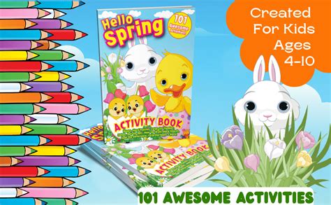 Hello Spring: Activity Book For Pre-schoolers