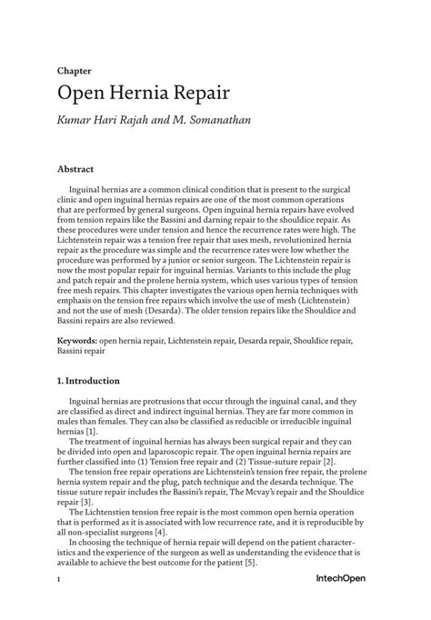 Hernia Updates and Approaches