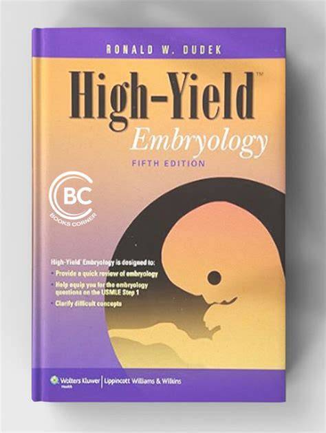 High-Yield Embryology (High-Yield Series)