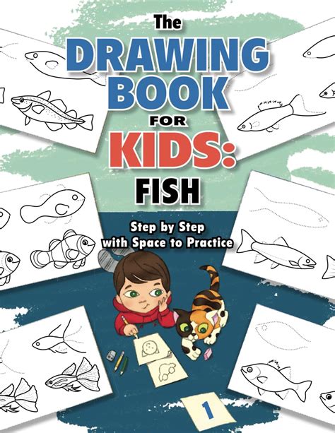 Hight Quality Fish Drawing Book For Kids