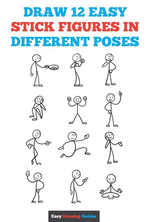 How To Draw Stick Figures: Easy Step-By-Step Drawing
