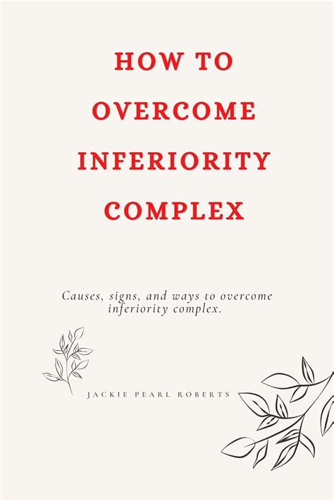 How To Overcome An Inferiority Complex