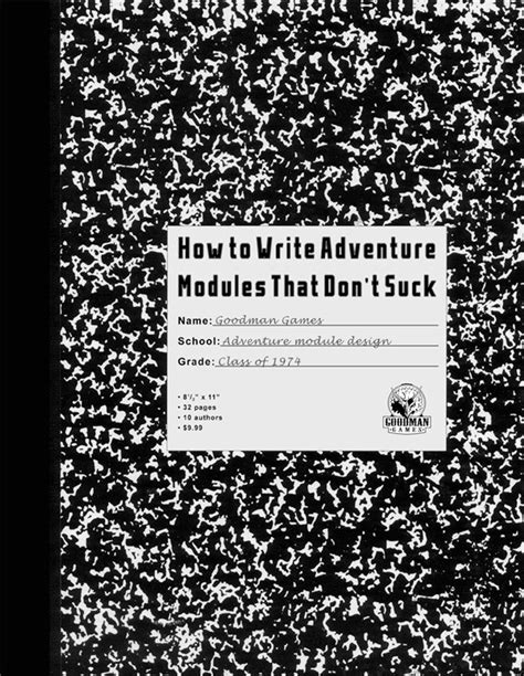 How To Write Adventure Modules That Don't Suck