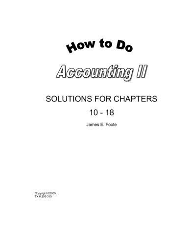 How to Do Accounting II Text