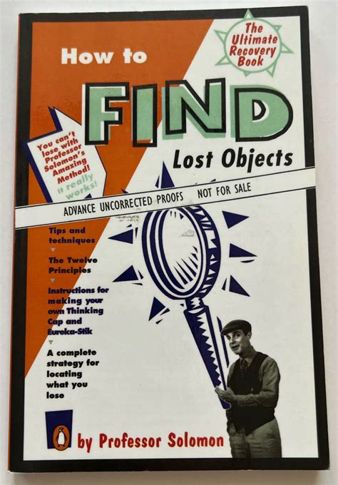 How to Find Lost Objects
