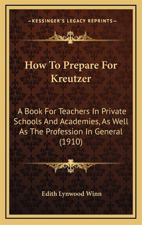 How to Prepare for Kreutzer