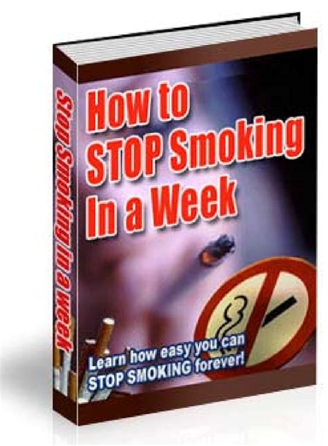 How to Stop Smoking in a Week