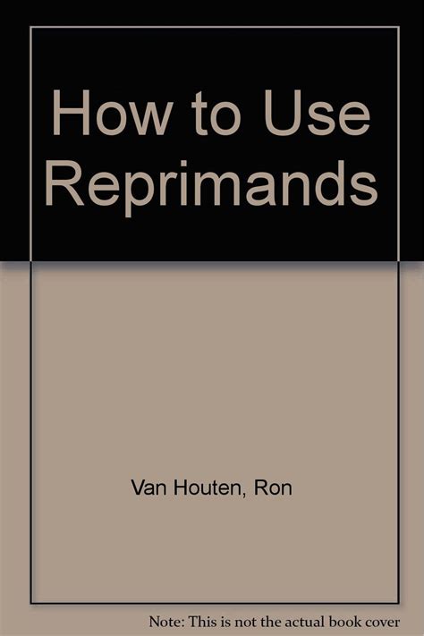 How to Use Reprimands