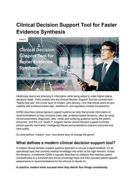 How to be Faster: Synthesis of Evidence