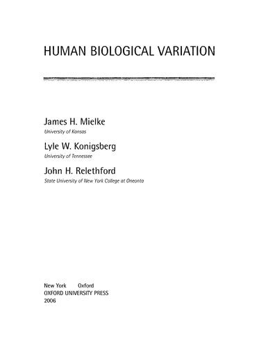 Human Biological Variation