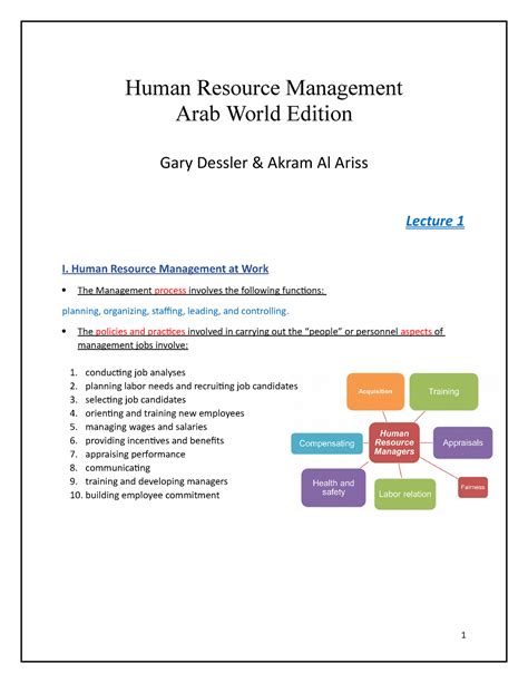 Human Resource Management (Arab World Edition)