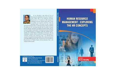 Human Resource Management : Exploring the HR Concepts