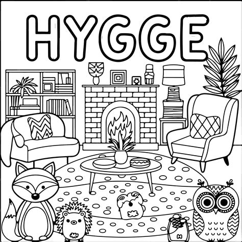 Hygge Friends Coloring Book