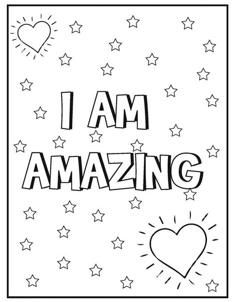 I Am... Amazing: Color Me Sheets