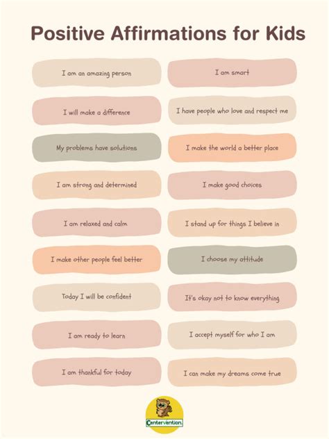 I Love... Positive affirmations for children