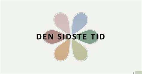 I den sidste tid
