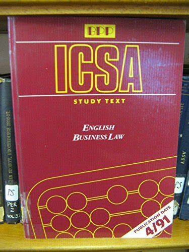 ICSA Study Text: Law