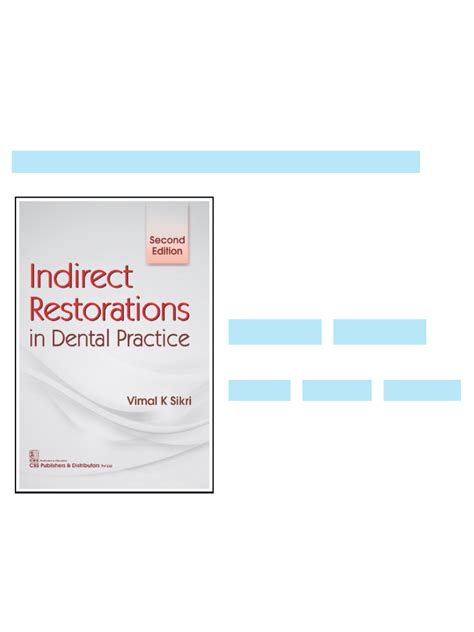 INDIRECT RESTORATIONS DENTAL PRACTICE 2E