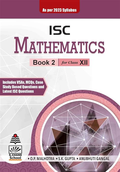 ISC MATHEMATICS Book 2 for Class -XII