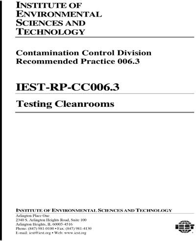 Ies-Rp-Cc006.2, Testing Cleanrooms : Testing Cleanrooms