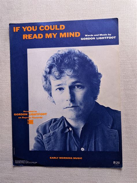 If You Could Read My Mind