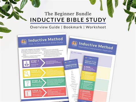 Inductive Bible Study Book + 4 DVD Set