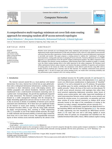 Information Dynamics Applied to Link-State Routing