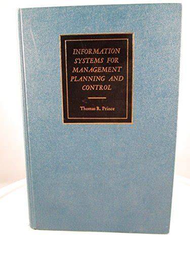 Information Systems for Management Planning & Control