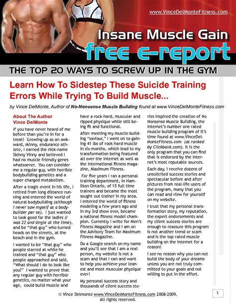 Insane Muscle Gain Report