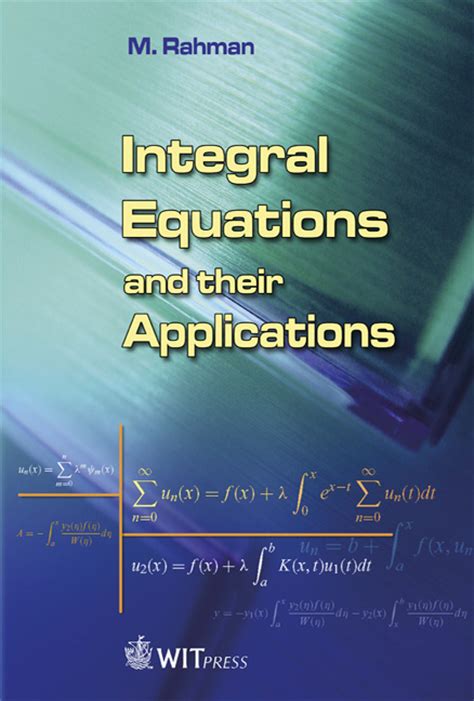 Integral Equations and Applications
