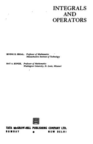 Integrals and Operators