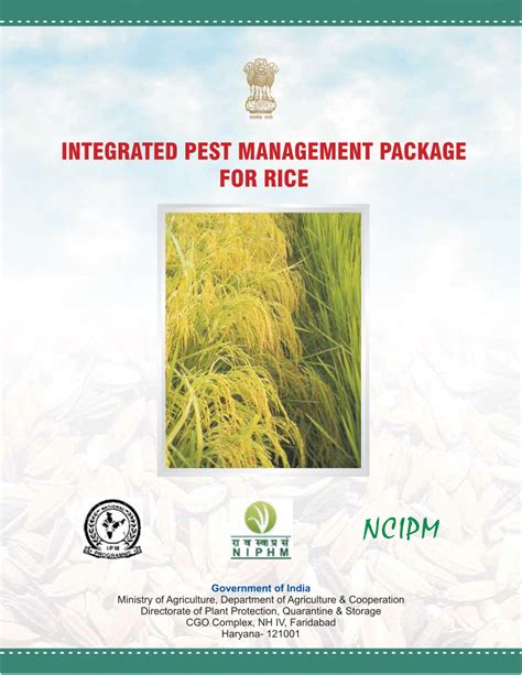 Integrated Pest Management for Rice