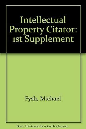 Intellectual Property Citator